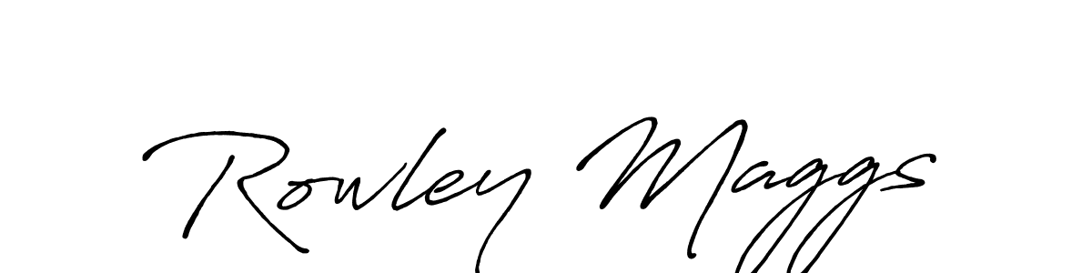 Make a beautiful signature design for name Rowley Maggs. With this signature (Antro_Vectra_Bolder) style, you can create a handwritten signature for free. Rowley Maggs signature style 7 images and pictures png