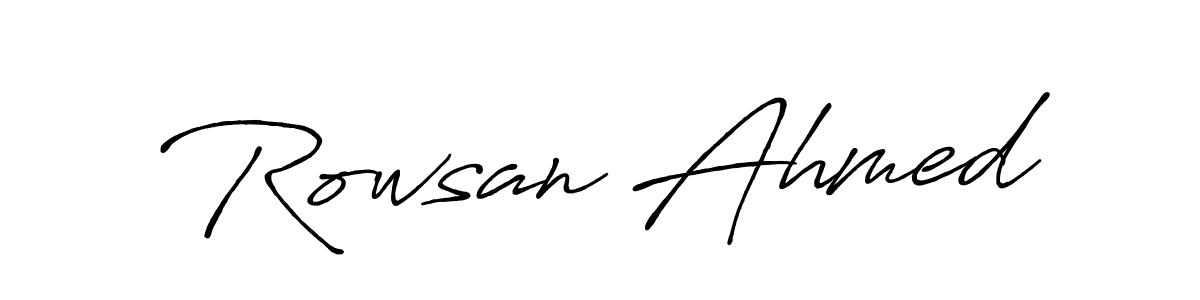You can use this online signature creator to create a handwritten signature for the name Rowsan Ahmed. This is the best online autograph maker. Rowsan Ahmed signature style 7 images and pictures png