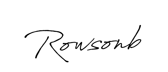 Also we have Rowsonb name is the best signature style. Create professional handwritten signature collection using Antro_Vectra_Bolder autograph style. Rowsonb signature style 7 images and pictures png