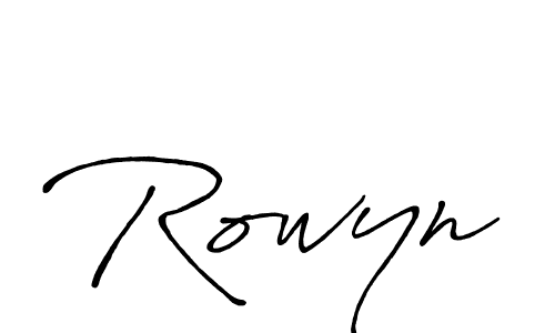 Also we have Rowyn name is the best signature style. Create professional handwritten signature collection using Antro_Vectra_Bolder autograph style. Rowyn signature style 7 images and pictures png