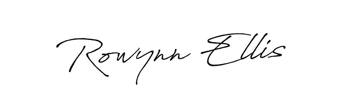 Design your own signature with our free online signature maker. With this signature software, you can create a handwritten (Antro_Vectra_Bolder) signature for name Rowynn Ellis. Rowynn Ellis signature style 7 images and pictures png