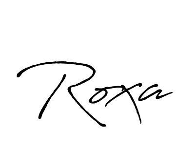 Design your own signature with our free online signature maker. With this signature software, you can create a handwritten (Antro_Vectra_Bolder) signature for name Roxa. Roxa signature style 7 images and pictures png