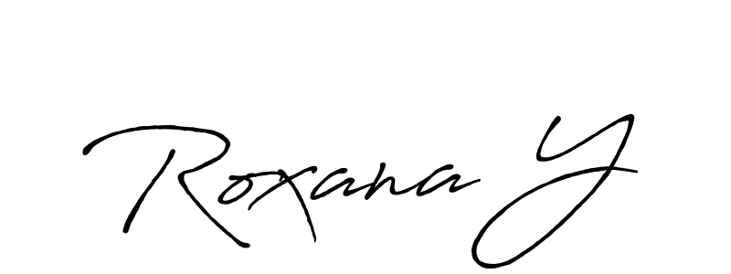 Also You can easily find your signature by using the search form. We will create Roxana Y name handwritten signature images for you free of cost using Antro_Vectra_Bolder sign style. Roxana Y signature style 7 images and pictures png