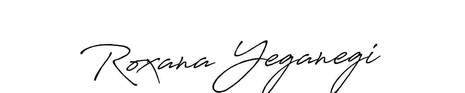 Make a short Roxana Yeganegi signature style. Manage your documents anywhere anytime using Antro_Vectra_Bolder. Create and add eSignatures, submit forms, share and send files easily. Roxana Yeganegi signature style 7 images and pictures png