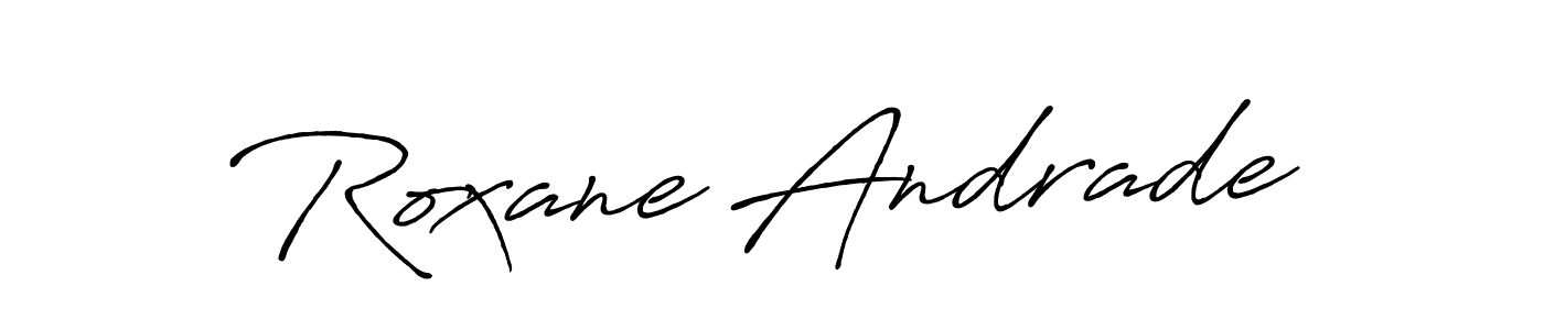 Make a beautiful signature design for name Roxane Andrade. Use this online signature maker to create a handwritten signature for free. Roxane Andrade signature style 7 images and pictures png