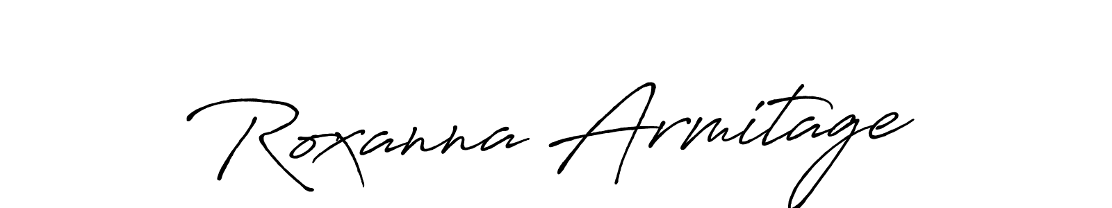 Design your own signature with our free online signature maker. With this signature software, you can create a handwritten (Antro_Vectra_Bolder) signature for name Roxanna Armitage. Roxanna Armitage signature style 7 images and pictures png