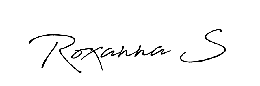 It looks lik you need a new signature style for name Roxanna S. Design unique handwritten (Antro_Vectra_Bolder) signature with our free signature maker in just a few clicks. Roxanna S signature style 7 images and pictures png