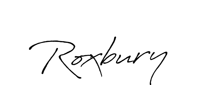 Create a beautiful signature design for name Roxbury. With this signature (Antro_Vectra_Bolder) fonts, you can make a handwritten signature for free. Roxbury signature style 7 images and pictures png