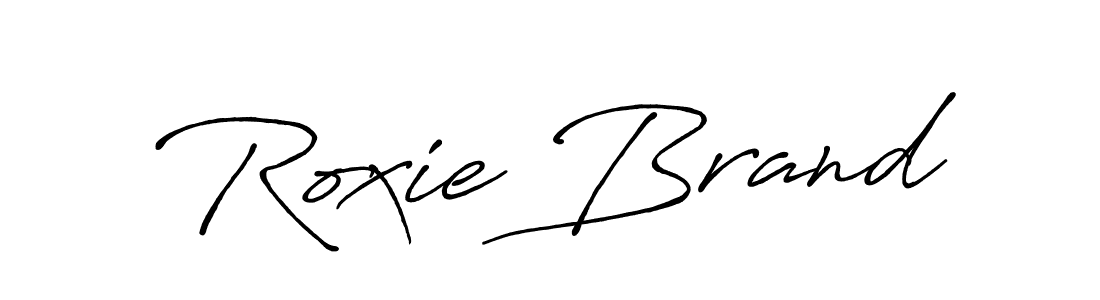 How to make Roxie Brand signature? Antro_Vectra_Bolder is a professional autograph style. Create handwritten signature for Roxie Brand name. Roxie Brand signature style 7 images and pictures png