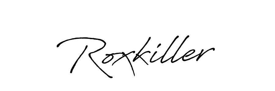 Design your own signature with our free online signature maker. With this signature software, you can create a handwritten (Antro_Vectra_Bolder) signature for name Roxkiller. Roxkiller signature style 7 images and pictures png