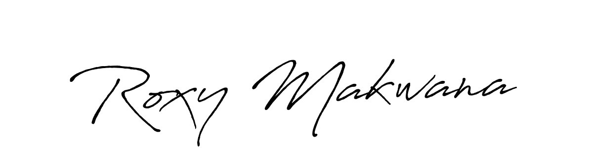 Make a beautiful signature design for name Roxy Makwana. Use this online signature maker to create a handwritten signature for free. Roxy Makwana signature style 7 images and pictures png