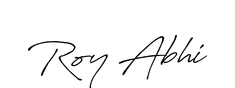 How to make Roy Abhi signature? Antro_Vectra_Bolder is a professional autograph style. Create handwritten signature for Roy Abhi name. Roy Abhi signature style 7 images and pictures png