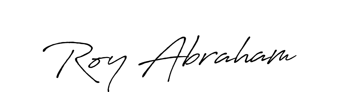 Make a beautiful signature design for name Roy Abraham. With this signature (Antro_Vectra_Bolder) style, you can create a handwritten signature for free. Roy Abraham signature style 7 images and pictures png