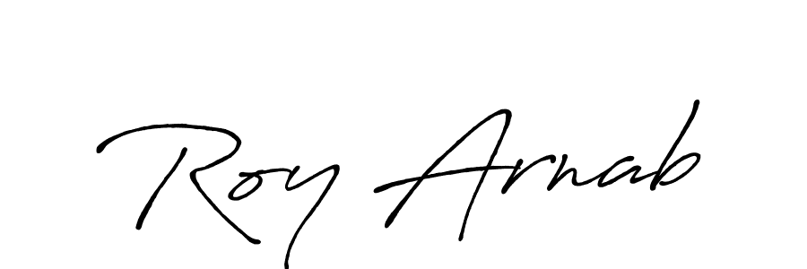 Use a signature maker to create a handwritten signature online. With this signature software, you can design (Antro_Vectra_Bolder) your own signature for name Roy Arnab. Roy Arnab signature style 7 images and pictures png