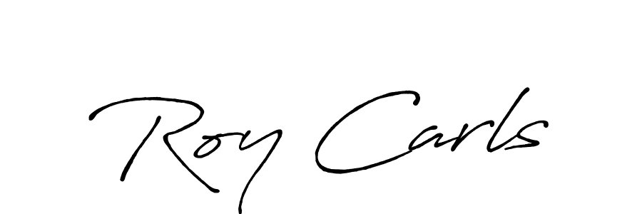 How to make Roy Carls name signature. Use Antro_Vectra_Bolder style for creating short signs online. This is the latest handwritten sign. Roy Carls signature style 7 images and pictures png
