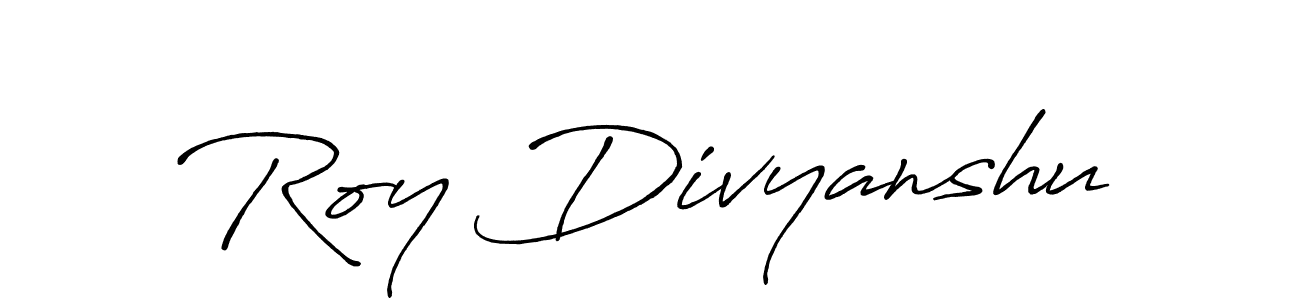 It looks lik you need a new signature style for name Roy Divyanshu. Design unique handwritten (Antro_Vectra_Bolder) signature with our free signature maker in just a few clicks. Roy Divyanshu signature style 7 images and pictures png