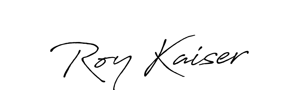 Use a signature maker to create a handwritten signature online. With this signature software, you can design (Antro_Vectra_Bolder) your own signature for name Roy Kaiser. Roy Kaiser signature style 7 images and pictures png