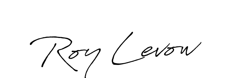 Create a beautiful signature design for name Roy Levow. With this signature (Antro_Vectra_Bolder) fonts, you can make a handwritten signature for free. Roy Levow signature style 7 images and pictures png