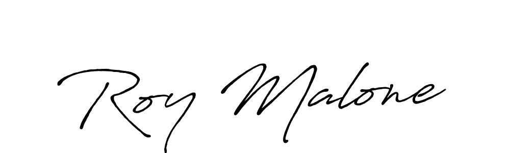 Antro_Vectra_Bolder is a professional signature style that is perfect for those who want to add a touch of class to their signature. It is also a great choice for those who want to make their signature more unique. Get Roy Malone name to fancy signature for free. Roy Malone signature style 7 images and pictures png