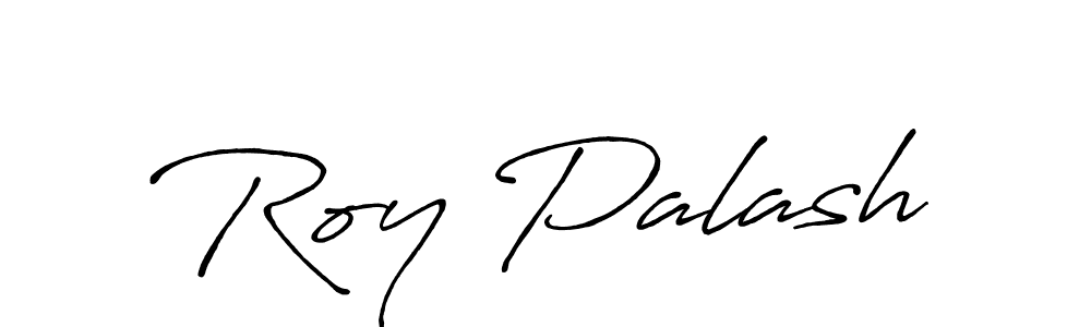 Create a beautiful signature design for name Roy Palash. With this signature (Antro_Vectra_Bolder) fonts, you can make a handwritten signature for free. Roy Palash signature style 7 images and pictures png
