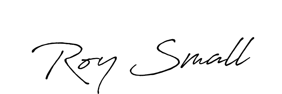 Design your own signature with our free online signature maker. With this signature software, you can create a handwritten (Antro_Vectra_Bolder) signature for name Roy Small. Roy Small signature style 7 images and pictures png