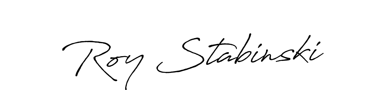 Also we have Roy Stabinski name is the best signature style. Create professional handwritten signature collection using Antro_Vectra_Bolder autograph style. Roy Stabinski signature style 7 images and pictures png