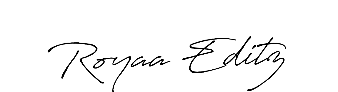 Similarly Antro_Vectra_Bolder is the best handwritten signature design. Signature creator online .You can use it as an online autograph creator for name Royaa Editz. Royaa Editz signature style 7 images and pictures png