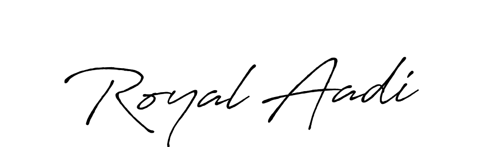 It looks lik you need a new signature style for name Royal Aadi. Design unique handwritten (Antro_Vectra_Bolder) signature with our free signature maker in just a few clicks. Royal Aadi signature style 7 images and pictures png