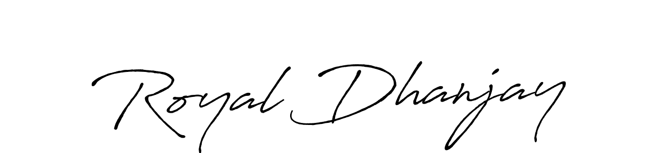 if you are searching for the best signature style for your name Royal Dhanjay. so please give up your signature search. here we have designed multiple signature styles  using Antro_Vectra_Bolder. Royal Dhanjay signature style 7 images and pictures png