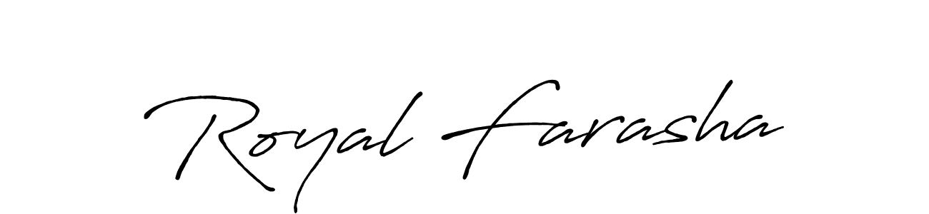 Similarly Antro_Vectra_Bolder is the best handwritten signature design. Signature creator online .You can use it as an online autograph creator for name Royal Farasha. Royal Farasha signature style 7 images and pictures png