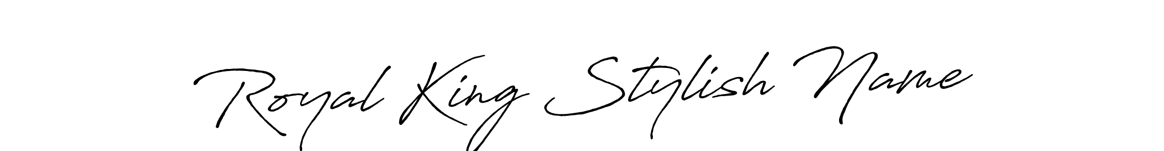 How to make Royal King Stylish Name name signature. Use Antro_Vectra_Bolder style for creating short signs online. This is the latest handwritten sign. Royal King Stylish Name signature style 7 images and pictures png