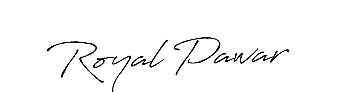 Royal Pawar stylish signature style. Best Handwritten Sign (Antro_Vectra_Bolder) for my name. Handwritten Signature Collection Ideas for my name Royal Pawar. Royal Pawar signature style 7 images and pictures png