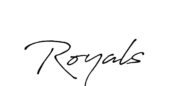 Also we have Royals name is the best signature style. Create professional handwritten signature collection using Antro_Vectra_Bolder autograph style. Royals signature style 7 images and pictures png