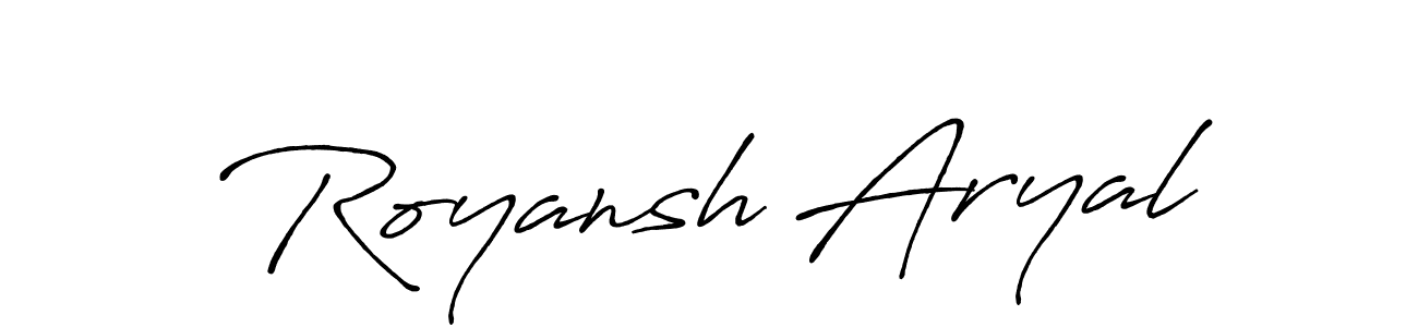 You should practise on your own different ways (Antro_Vectra_Bolder) to write your name (Royansh Aryal) in signature. don't let someone else do it for you. Royansh Aryal signature style 7 images and pictures png