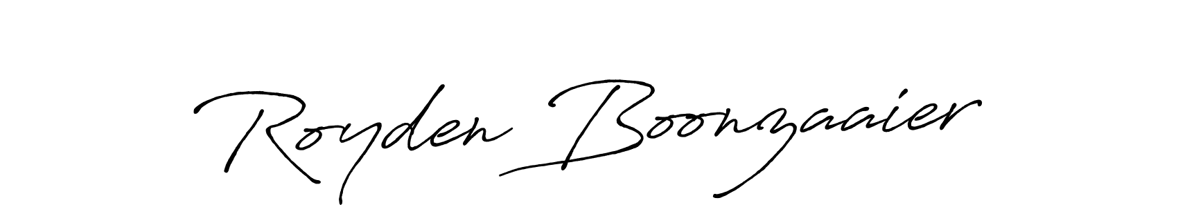 Also You can easily find your signature by using the search form. We will create Royden Boonzaaier name handwritten signature images for you free of cost using Antro_Vectra_Bolder sign style. Royden Boonzaaier signature style 7 images and pictures png