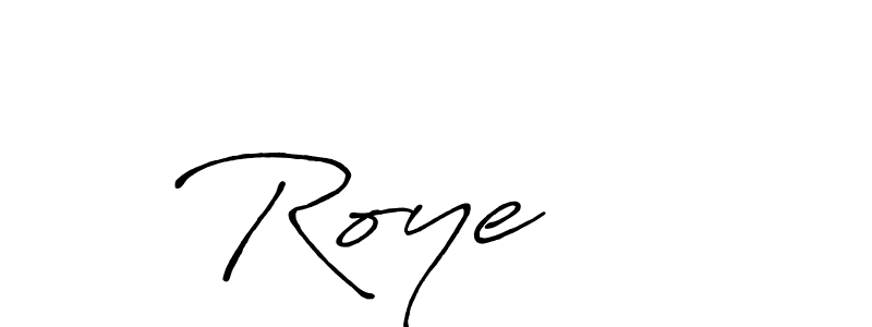 Use a signature maker to create a handwritten signature online. With this signature software, you can design (Antro_Vectra_Bolder) your own signature for name Roye    . Roye     signature style 7 images and pictures png