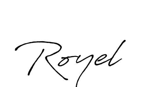 Similarly Antro_Vectra_Bolder is the best handwritten signature design. Signature creator online .You can use it as an online autograph creator for name Royel. Royel signature style 7 images and pictures png