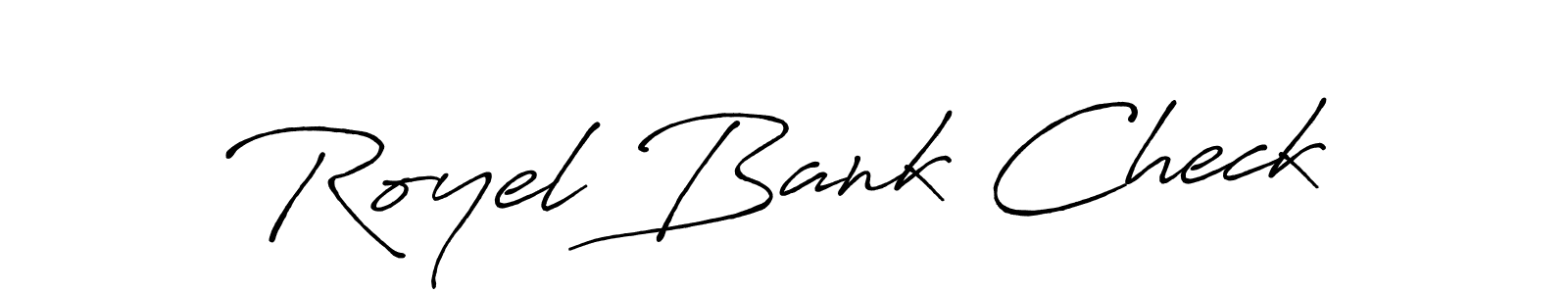 Make a beautiful signature design for name Royel Bank Check. Use this online signature maker to create a handwritten signature for free. Royel Bank Check signature style 7 images and pictures png