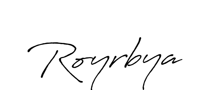 Similarly Antro_Vectra_Bolder is the best handwritten signature design. Signature creator online .You can use it as an online autograph creator for name Royrbya. Royrbya signature style 7 images and pictures png