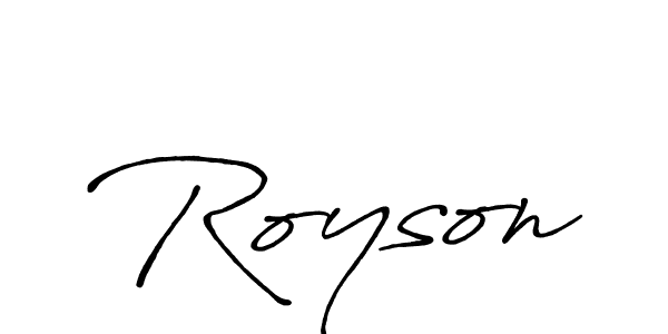 Best and Professional Signature Style for Royson. Antro_Vectra_Bolder Best Signature Style Collection. Royson signature style 7 images and pictures png