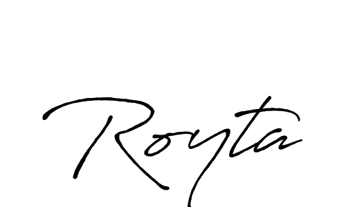 How to make Royta signature? Antro_Vectra_Bolder is a professional autograph style. Create handwritten signature for Royta name. Royta signature style 7 images and pictures png