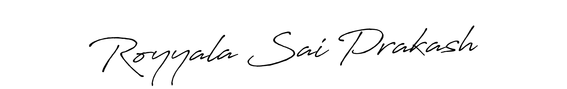 It looks lik you need a new signature style for name Royyala Sai Prakash. Design unique handwritten (Antro_Vectra_Bolder) signature with our free signature maker in just a few clicks. Royyala Sai Prakash signature style 7 images and pictures png