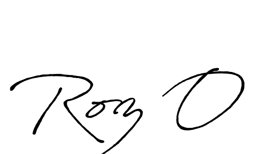 Create a beautiful signature design for name Roz O. With this signature (Antro_Vectra_Bolder) fonts, you can make a handwritten signature for free. Roz O signature style 7 images and pictures png