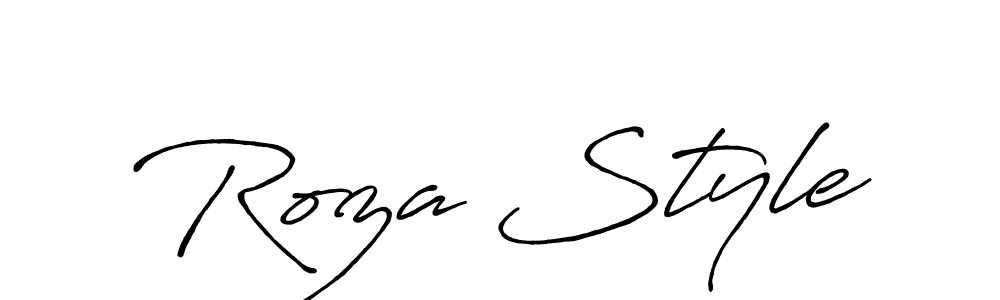 if you are searching for the best signature style for your name Roza Style. so please give up your signature search. here we have designed multiple signature styles  using Antro_Vectra_Bolder. Roza Style signature style 7 images and pictures png