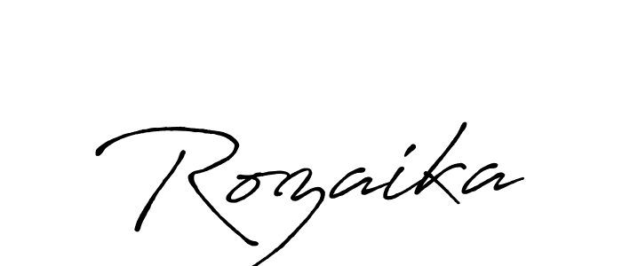 How to Draw Rozaika signature style? Antro_Vectra_Bolder is a latest design signature styles for name Rozaika. Rozaika signature style 7 images and pictures png