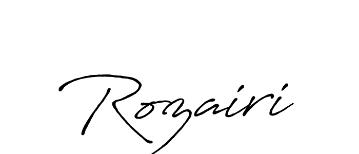 Make a beautiful signature design for name Rozairi. Use this online signature maker to create a handwritten signature for free. Rozairi signature style 7 images and pictures png