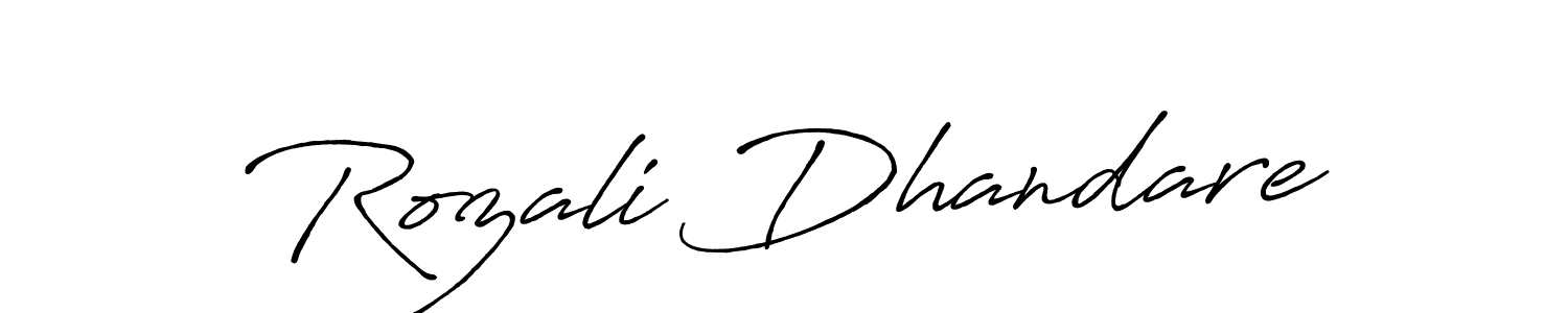 Also we have Rozali Dhandare name is the best signature style. Create professional handwritten signature collection using Antro_Vectra_Bolder autograph style. Rozali Dhandare signature style 7 images and pictures png