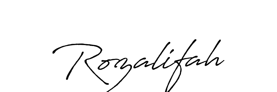How to Draw Rozalifah signature style? Antro_Vectra_Bolder is a latest design signature styles for name Rozalifah. Rozalifah signature style 7 images and pictures png