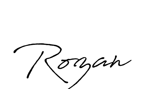 How to make Rozan signature? Antro_Vectra_Bolder is a professional autograph style. Create handwritten signature for Rozan name. Rozan signature style 7 images and pictures png