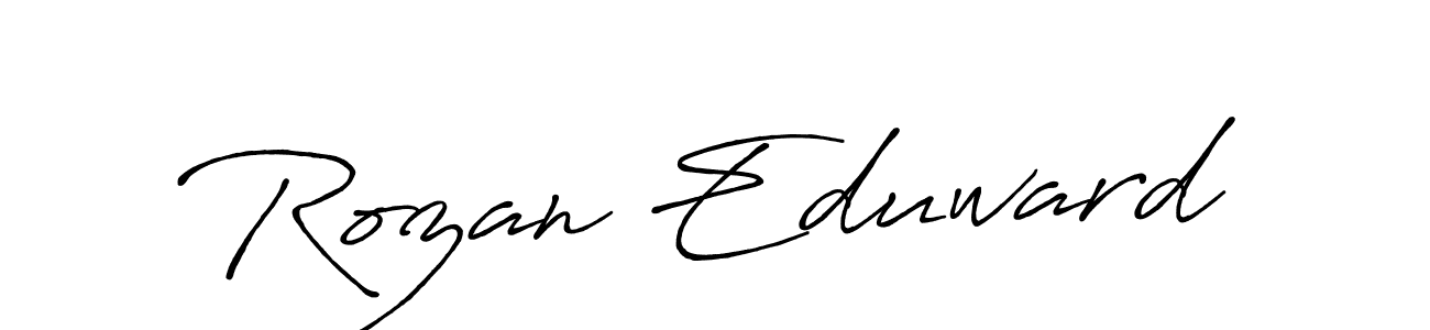 Antro_Vectra_Bolder is a professional signature style that is perfect for those who want to add a touch of class to their signature. It is also a great choice for those who want to make their signature more unique. Get Rozan Eduward name to fancy signature for free. Rozan Eduward signature style 7 images and pictures png